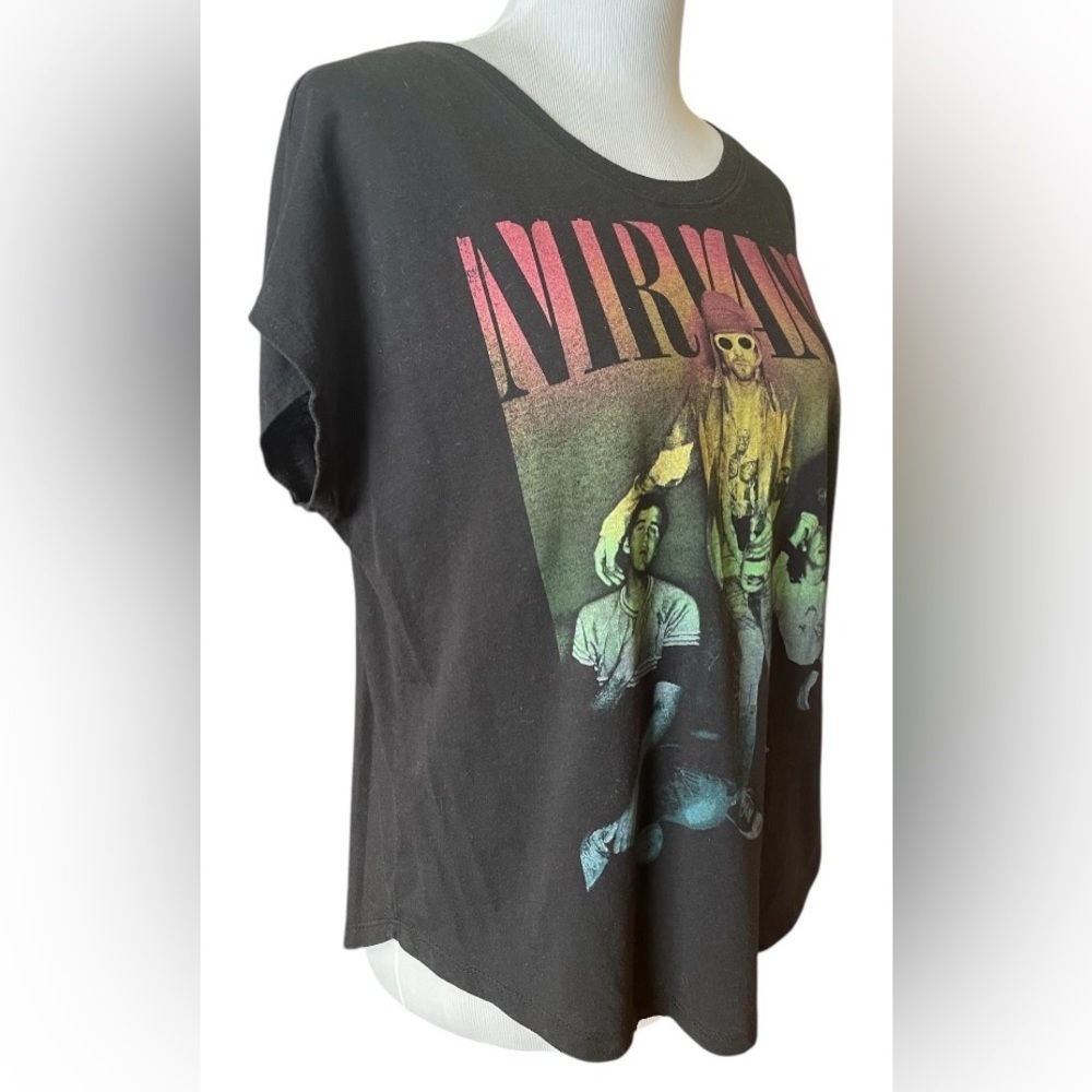 Forever 21 Nirvana Band Tee, Size M, Black - Picture 4 of 7